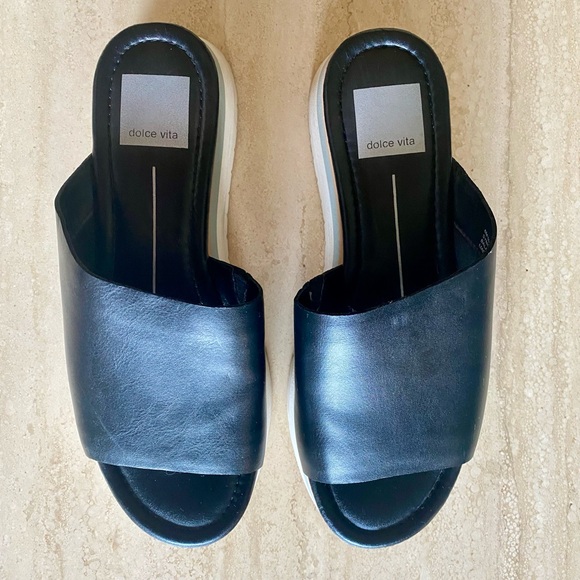 DOLCE VITA Milo Wedge Slip On Sandal | Size 6 - Picture 3 of 6